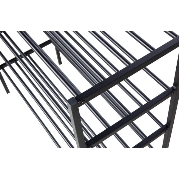 Czarny metalowy regał na buty WOOOD Ferro-image-4