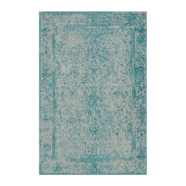 Niebiesko-zielony dywan wełniany Canada, 160x230 cm