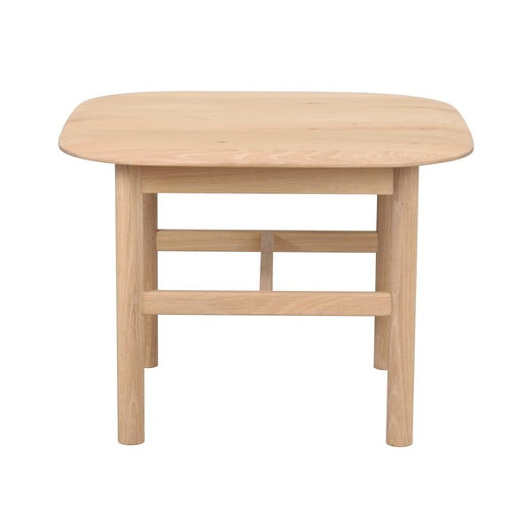 Naturalny stolik z litego drewna dębowego 62x62 cm Hammond – Rowico