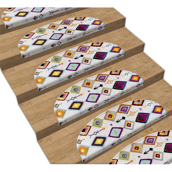 Dywaniki na schody zestaw 16 szt. 65x20 cm Ethnic – Vitaus-image-1