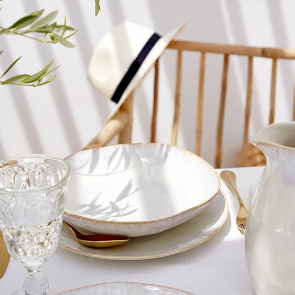 Biały kamionkowy talerz Costa Nova Brisa, ⌀ 26,5 cm-image-1