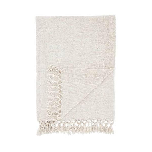 Kremowy koc z szenilu 130x170 cm Wilson – Catherine Lansfield