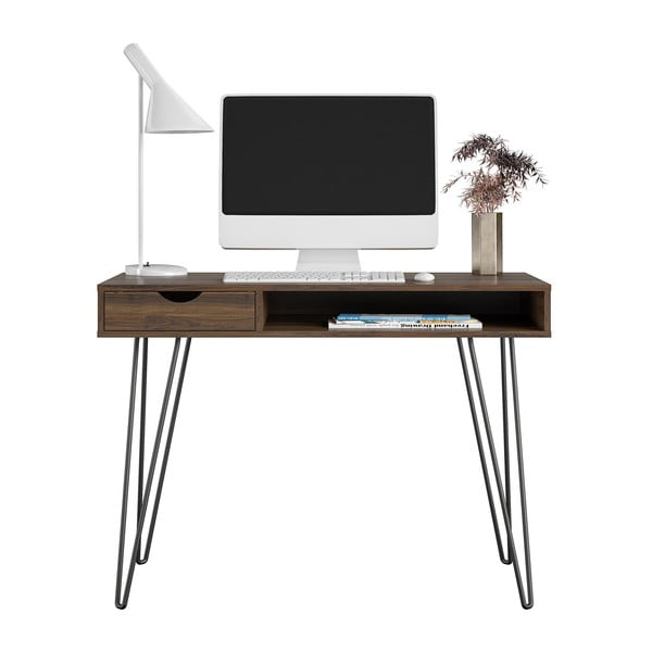 Biurko w dekorze orzecha 49x104 cm Concord – Novogratz-image-3