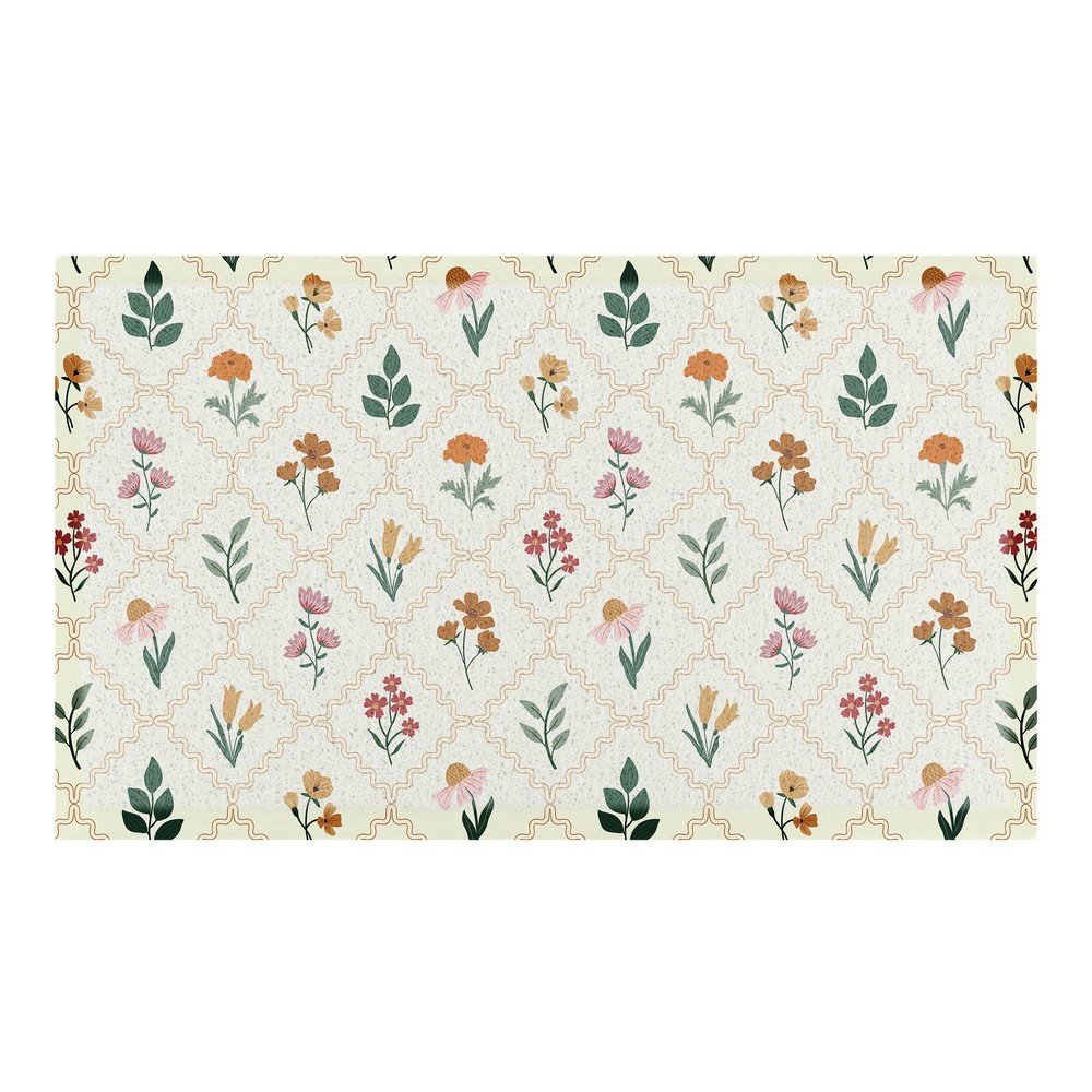 Wycieraczka z PVC 40x70 cm Vintage Floral Stamp – Artsy Doormats