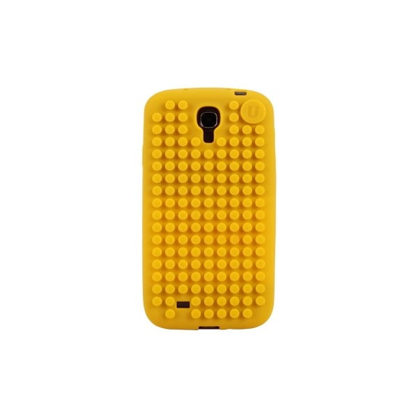 Pikselowe etui na Samsung S4, żółte
