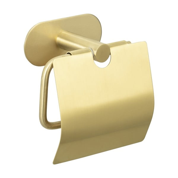 Samoprzylepny uchwyt na papier toaletowy ze stali nierdzewnej Orea Gold – Wenko