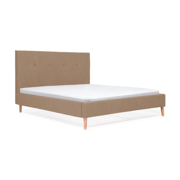 Piaskowe łóżko Vivonita Kent Linen, 200x140 cm-image-1