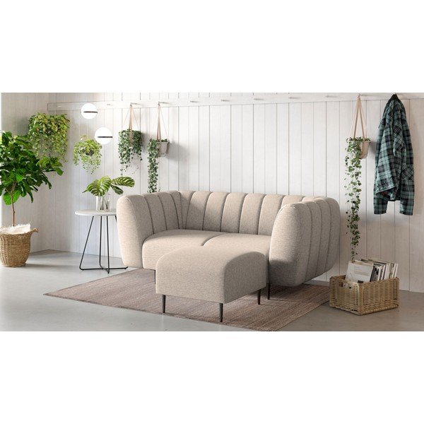 Beżowy podnóżek Shel – Ghado-image-3