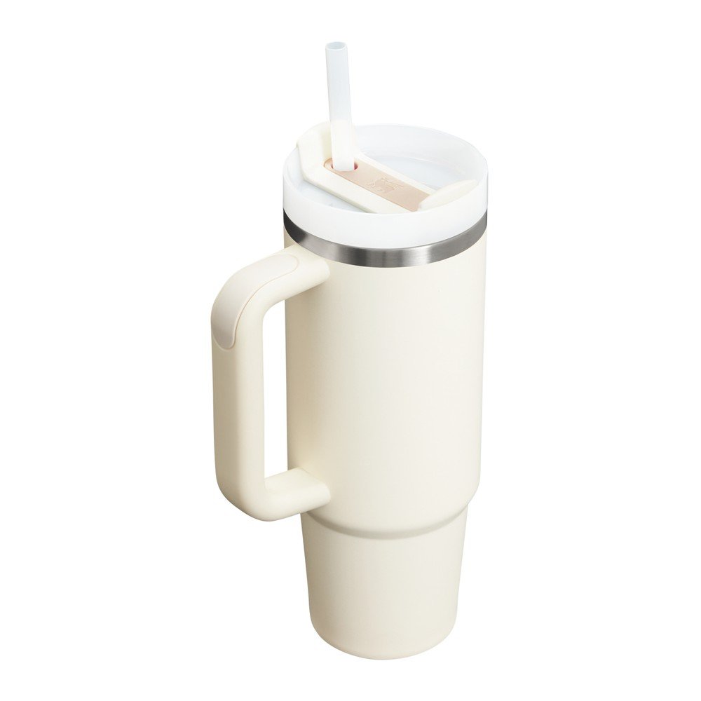 Kremowy termos ze stali nierdzewnej ze słomką 890 ml Quencher H2.O FlowState™ Tumbler Cream 2.0 – Stanley (zdjęcie 2)