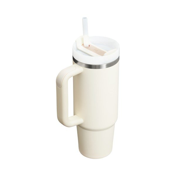 Kremowy termos ze stali nierdzewnej ze słomką 890 ml Quencher H2.O FlowState™ Tumbler Cream 2.0 – Stanley-image-2