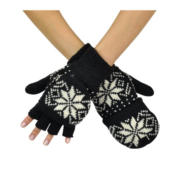 Czarne rękawiczki Lisa