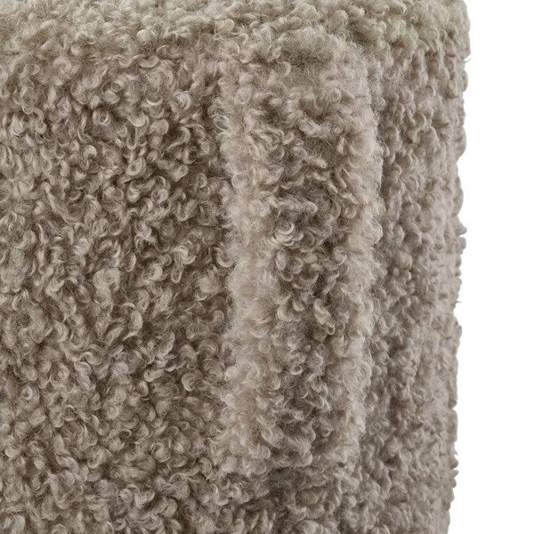 Brązowy puf z materiału bouclé Teddy – Blomus-image-3