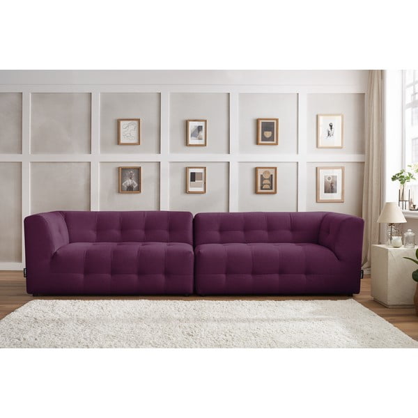 Ciemnofioletowa sofa 324 cm Kleber – Bobochic Paris-image-1