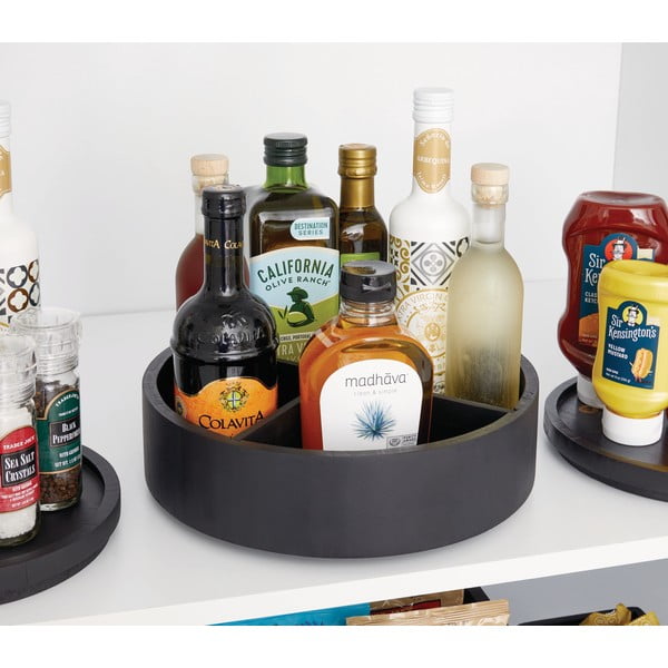 Obrotowy drewniany organizer na przyprawy Merry-go-round – iDesign/The Home Edit-image-1