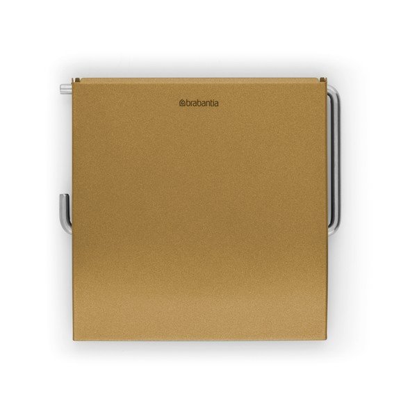 Ścienny stalowy uchwyt na papier toaletowy w kolorze złota ReNew – Brabantia-image-3