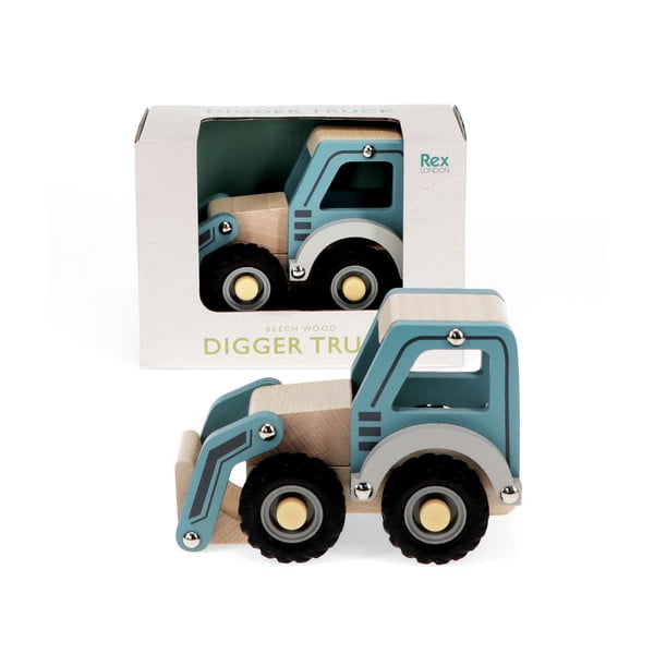 Drewniany traktor Digger Truck – Rex London-image-3