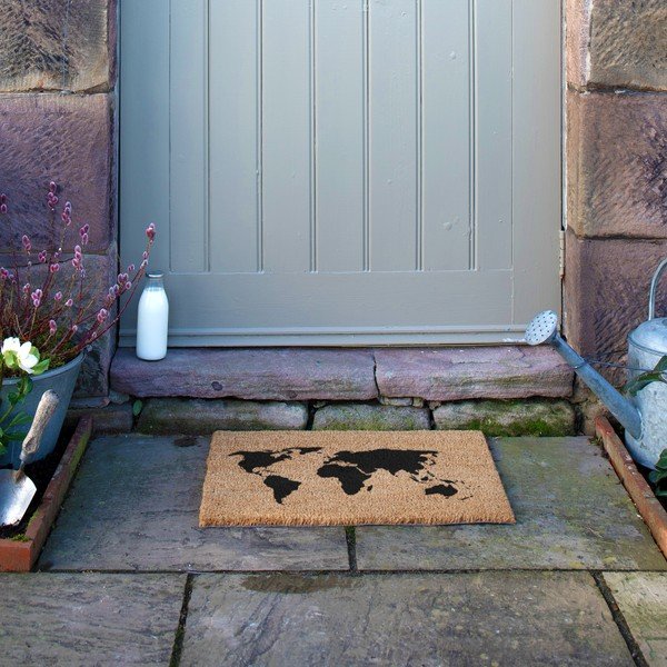 Wycieraczka z włókna kokosowego 40x60 cm World Map – Artsy Doormats-image-4