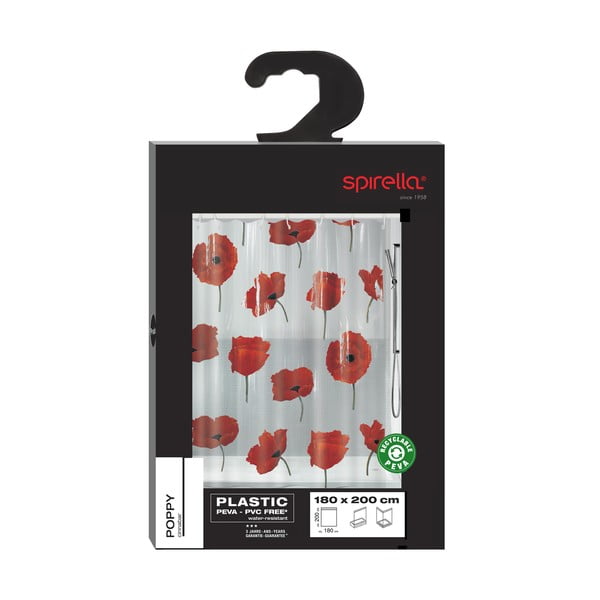 Zasłona prysznicowa 180x200 cm Poppy – Spirella-image-4