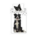 Bawełniana jednoosobowa  pościel dziecięca 140x200 cm Border Collie – Jerry Fabrics