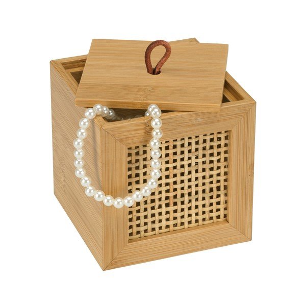 Bambusowy organizer łazienkowy Wenko Allegre, 9x9 cm-image-1