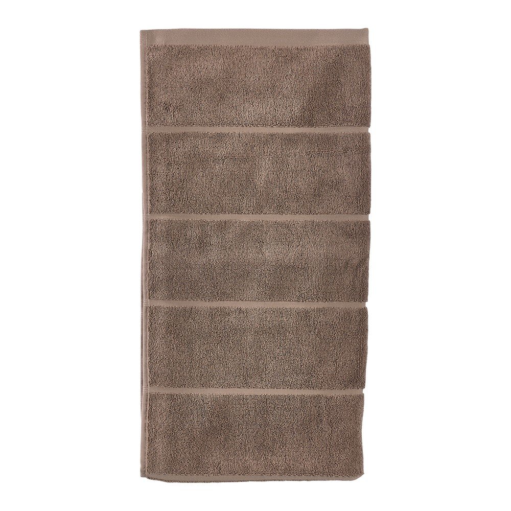 Jasnobrązowy bawełniany ręcznik kąpielowy frotte 70x140 cm Sauna – Zone