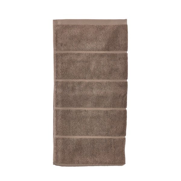 Jasnobrązowy bawełniany ręcznik kąpielowy frotte 70x140 cm Sauna – Zone