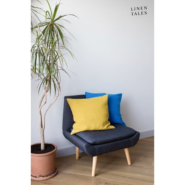 Lniana poszewka na poduszkę 50x50 cm French Blue – Linen Tales-image-1
