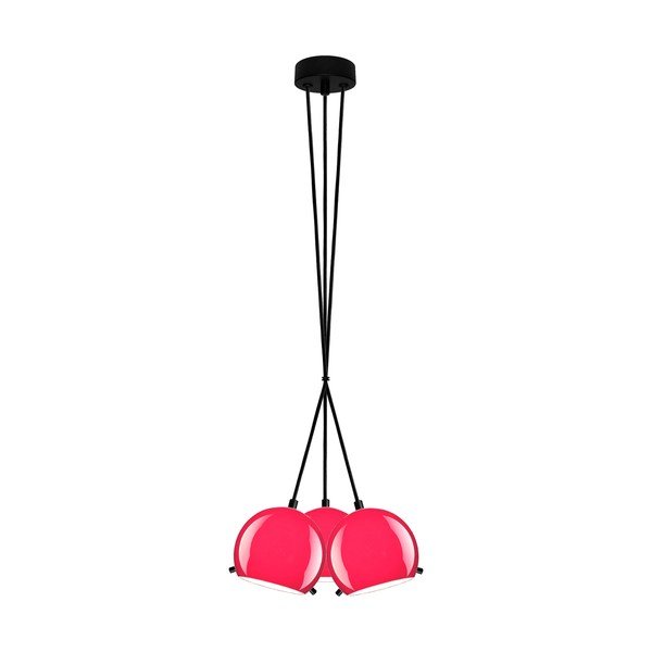 Potrójna lampa MYOO fuchsia/black/black
