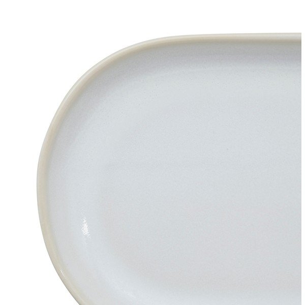 Biały kamionkowy talerz Flore – Côté Table-image-1