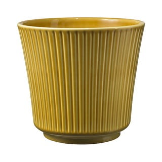 Żółta ceramiczna doniczka Big pots Gloss, ø 16 cm