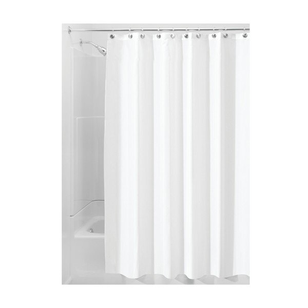 Biała zasłona prysznicowa iDesign, 200x180 cm-image-1