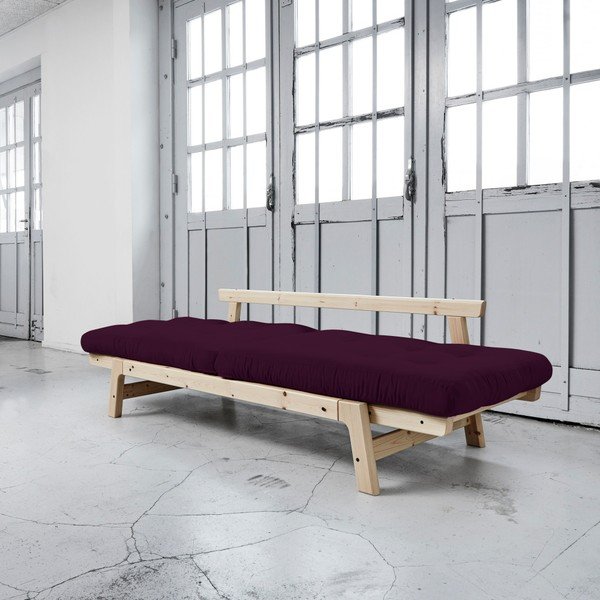 Sofa rozkładana Karup Step Natural/Purple Plum-image-2