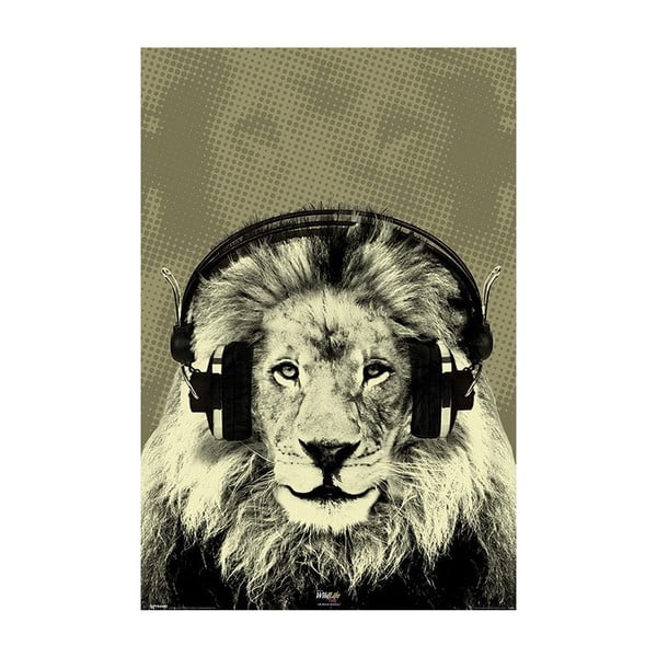 Fotoobraz Music Lion, 51x81 cm