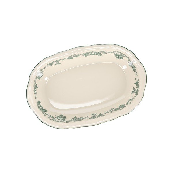 Zielony/w kolorze kości słoniowej porcelanowy talerz do serwowania Cyril – S|P Collection-image-3