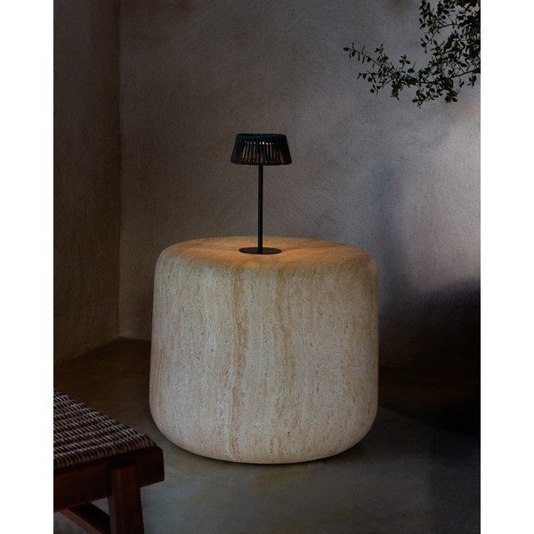 Solarna zewnętrzna lampa stołowa LED ø 11 cm Aldet – Kave Home-image-1