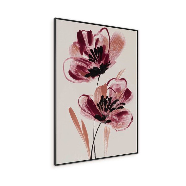 Obraz drukowany z ramą w zestawie/na płótnie 70x100 cm Burgundy Blooms – Styler-image-4