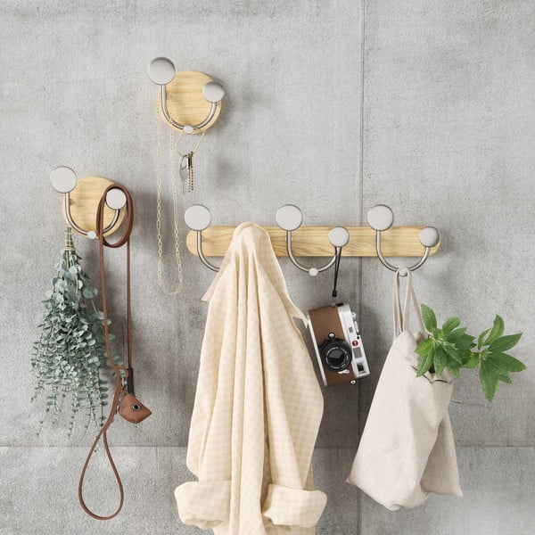 Biały aluminiowy wieszak ścienny Melody – Umbra-image-4