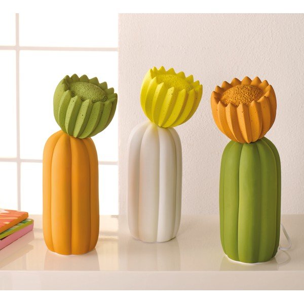 Pomarańczowa dekoracja świetlna do kontaktu ø 10 cm Cactus – Brandani-image-2