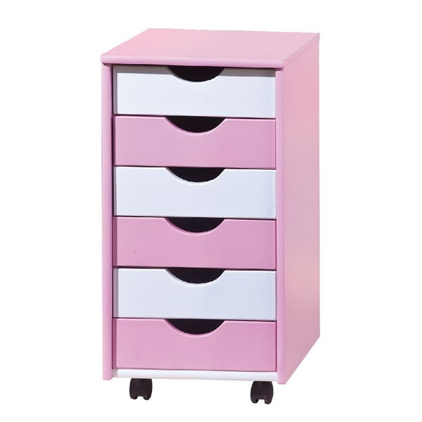 Stolik z szufladami Pink Chest