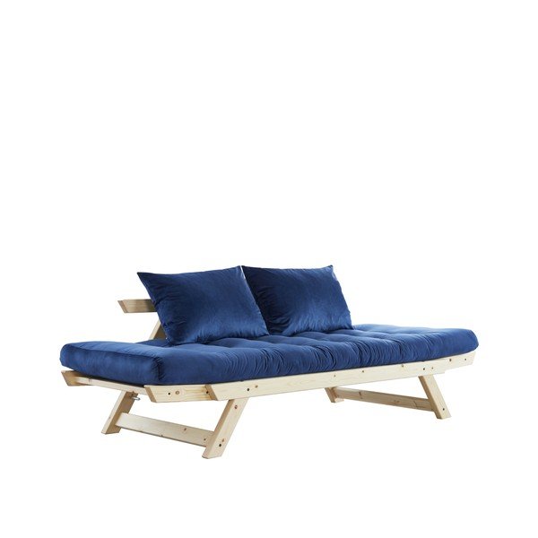 Wielofunkcyjna sofa Karup Bebop Natural/Velvet Navy-image-4
