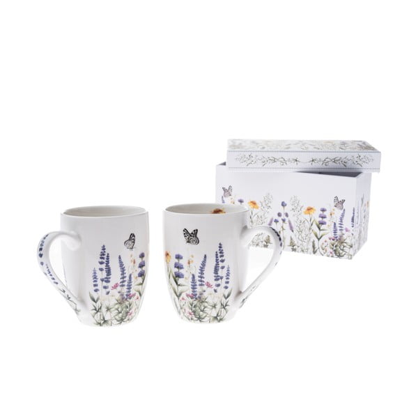 Białe porcelanowe kubki zestaw 2 szt. 350 ml – Dakls