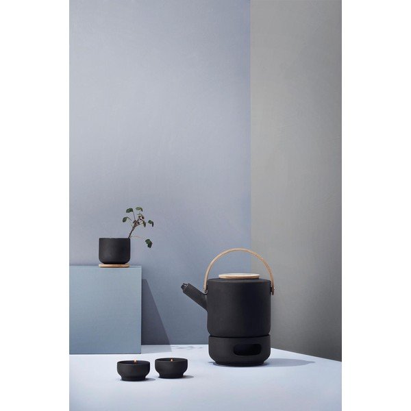 Czarny kamionkowy dzbanek do herbaty 1,25 l Theo – Stelton-image-4