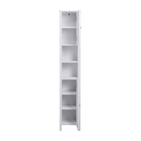 Biała drewniana szafka dwudrzwiowa Støraa Jenny, szerokość 35 cm-image-1