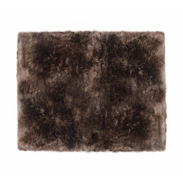 Szarobrązowy dywan z owczej skóry Royal Dream Zealand Sheep, 130x150 cm