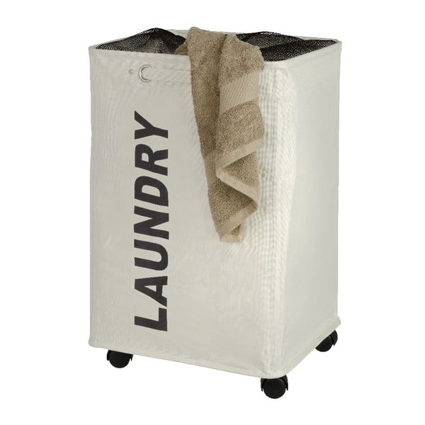 Beżowy kosz na pranie Wenko Quadro, 79,2 l-image-2