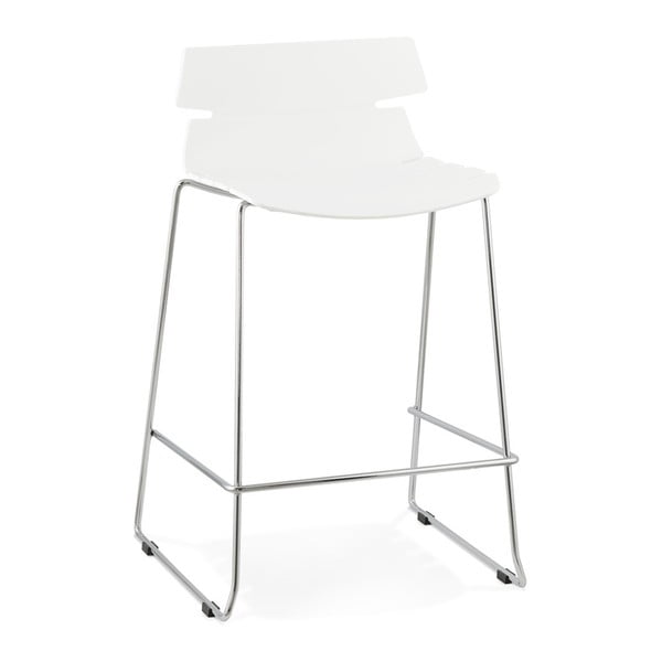 Białe krzesło barowe Kokoon Design Reny