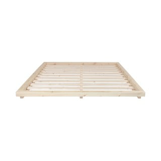 Łóżko dwuosobowe z drewna sosnowego ze stelażem 180x200 cm Dock – Karup Design