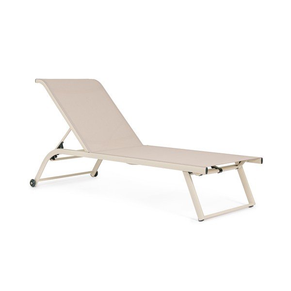 Metalowy leżak ogrodowy w naturalnym kolorze Taylor – Bizzotto
