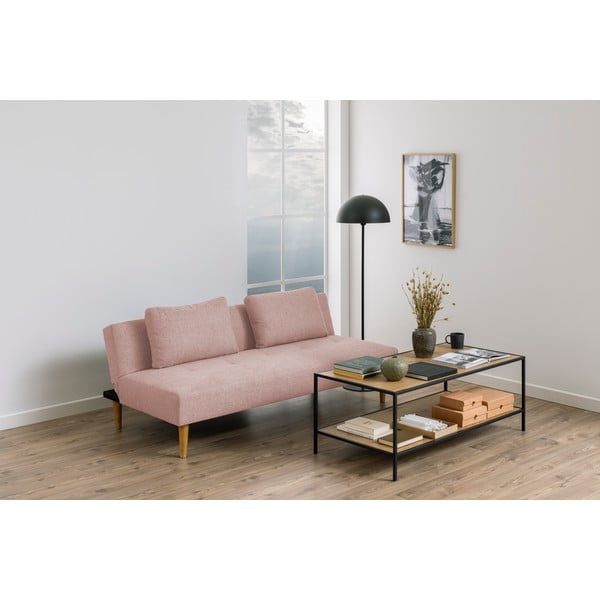 Różowa rozkładana sofa 180 cm Matylda – Bonami Essentials-image-1