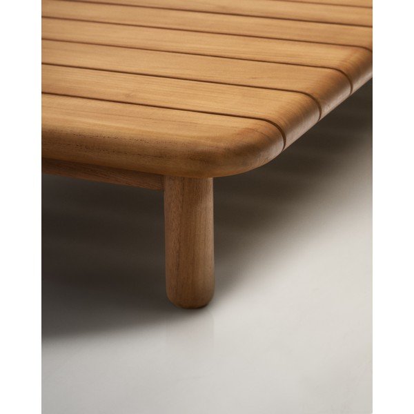 Stolik ogrodowy z litego drewna tekowego 70x140 cm Turqueta – Kave Home-image-3